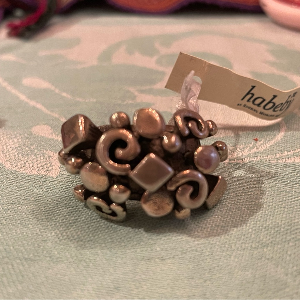 Sterling Chunk Shape Ring